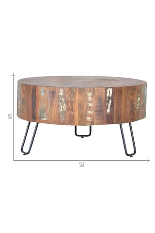 Table basse - Naturel et noir