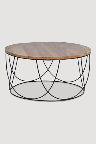 Table basse - Naturel et noir