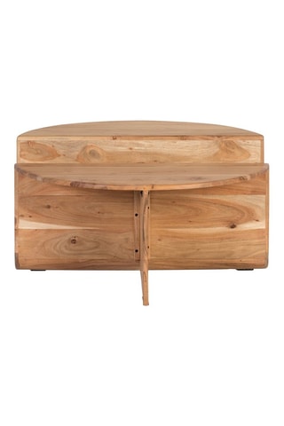 Table basse en bois d’acacia - 80 x 42 x 80 cm