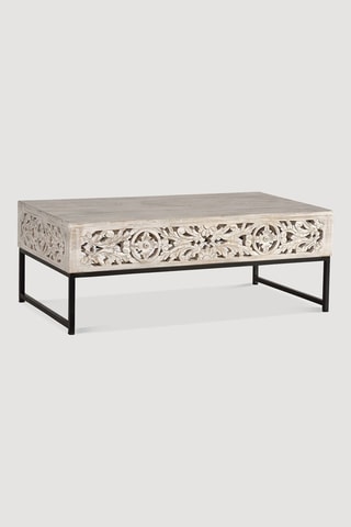 Table basse - Ecru et noir