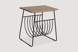 Table d'appoint - Naturel et noir