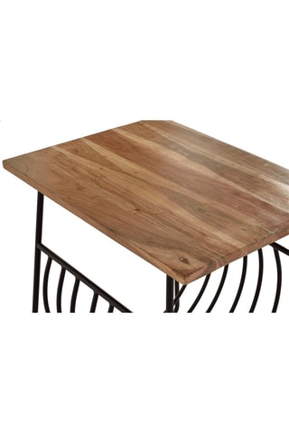 Table d'appoint - Naturel et noir