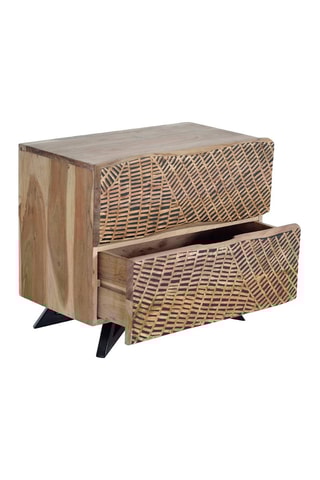 Table d'appoint - Naturel et noir