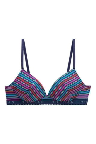 Soutien-gorge ampliforme Gaby Bleu marine et fuchsia