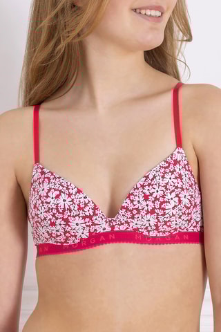 Soutien-gorge Gaby - Rose et blanc