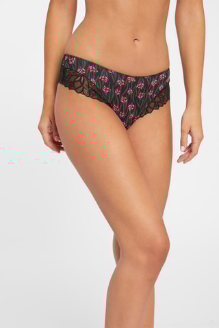 Shorty Delphine - Noir et rose