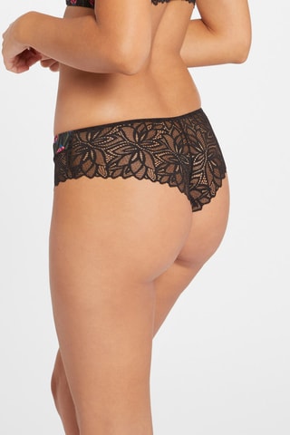 Shorty Delphine - Noir et rose