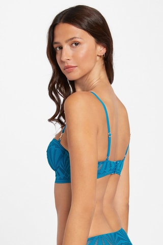 Soutien-gorge ampliforme en dentelle Salome - Bleu