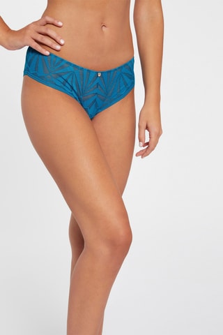 Shorty en dentelle Salome - Bleu