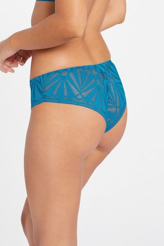Shorty en dentelle Salome - Bleu