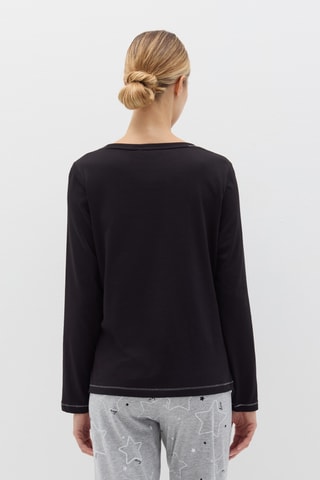 Biologisch Katoenen Pyjama Zwart