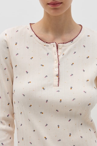 Biologisch Katoenen Pyjamashirt - Ecru