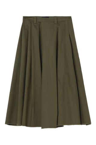 Plissérok - Smaragdgroen