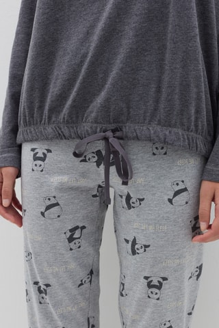 Biologisch Katoenen Pyjama Donkergrijs