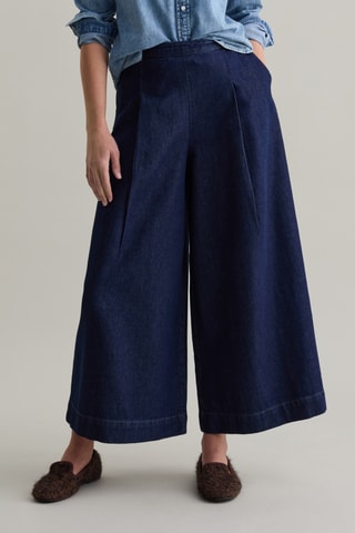 Jeans wide legs - Marineblauw