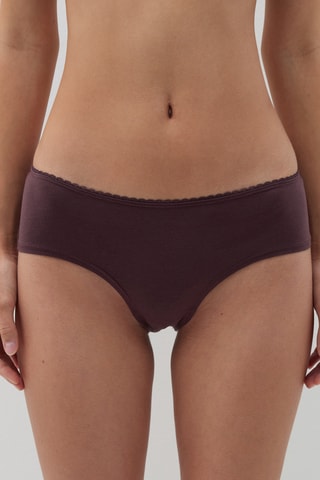 3 Biologisch Katoenen Slips - Marineblauw en Bruin