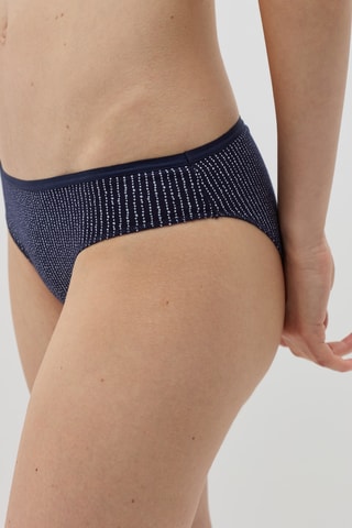 5 Biologisch Katoenen Slips - Marineblauw en Wit