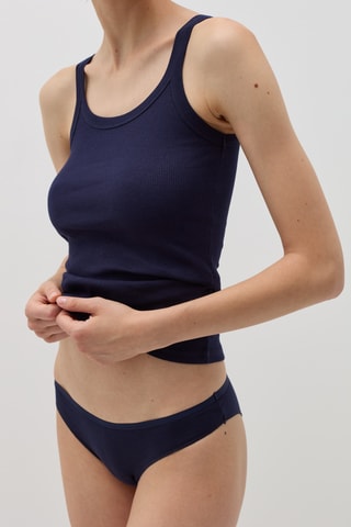 Biologisch Katoenen Top - Marineblauw