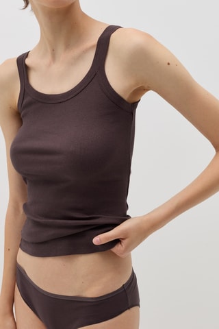 Biologisch Katoenen Top - Bruin