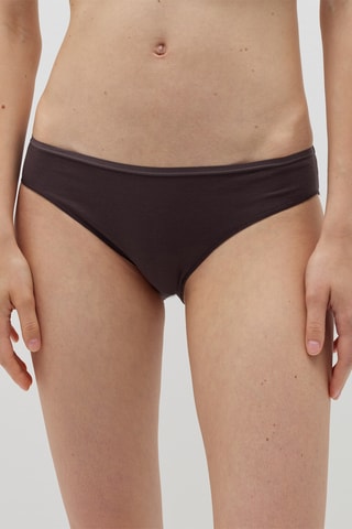 5 Biologisch Katoenen Slips - Marineblauw en Wit