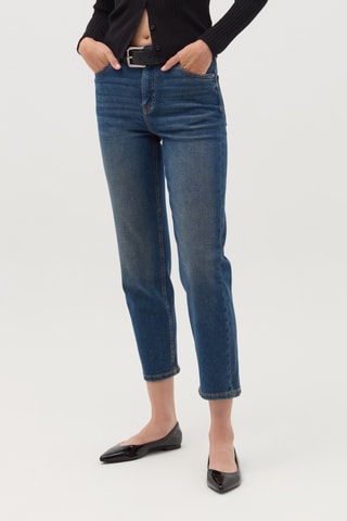 Jeans straight - Indigoblauw