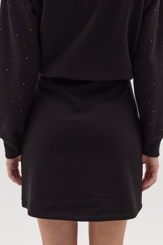 Rechte Fleece Rok - Zwart