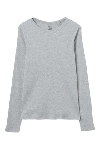 Top - Gemêleerd Grijs