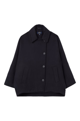 Wollen Cabanjas - Marineblauw