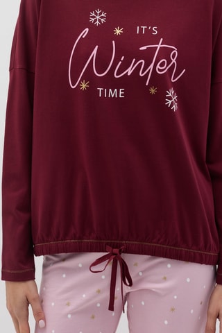 Pyjama - Bordeauxrood en Roze