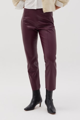 7/8 Broek Hoge Taille. Rood