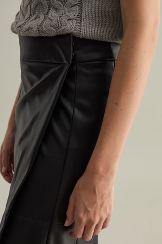 Midirok Hoge Taille - Zwart