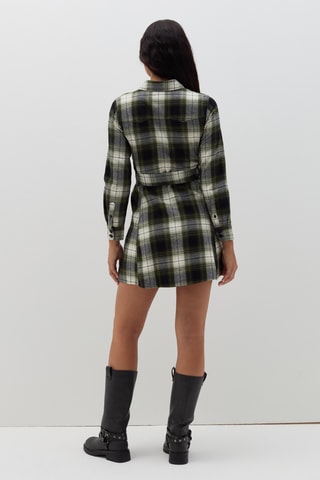 Blouse-jurk - Marineblauw en Groen