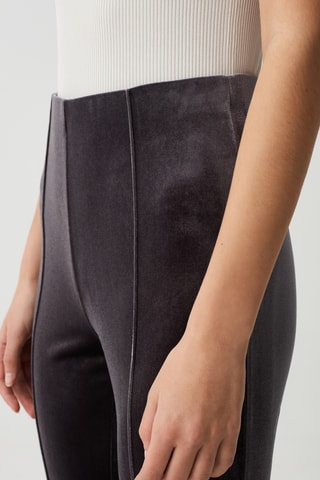 Velours Broek - Donkergrijs