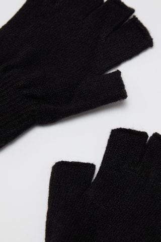 Vingerloze Handschoenen Zwart