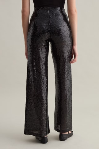 Broek Hoge taille Wide Legs - Zwart