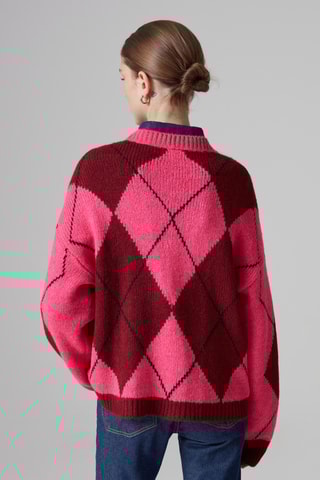 Trui - Roze en Bordeauxrood