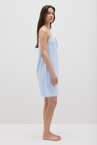 Biologisch Katoenen Nachthemd - Hemelsblauw