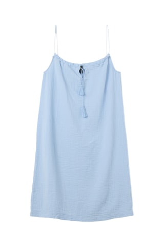 Biologisch Katoenen Nachthemd - Hemelsblauw