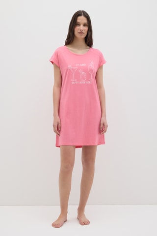 Biologisch Katoenen Nachthemd - Roze