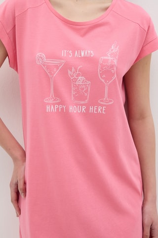 Biologisch Katoenen Nachthemd - Roze