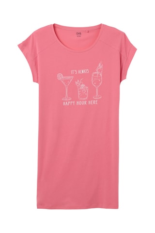 Biologisch Katoenen Nachthemd - Roze