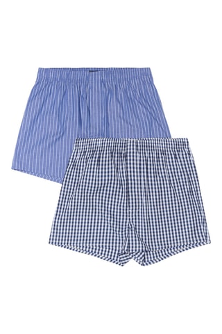 2 Boxershorts - Kobaltblauw
