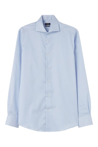 Overhemd - Lichtblauw en Wit