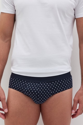 3 Biologisch Katoenen Slips - Blauw