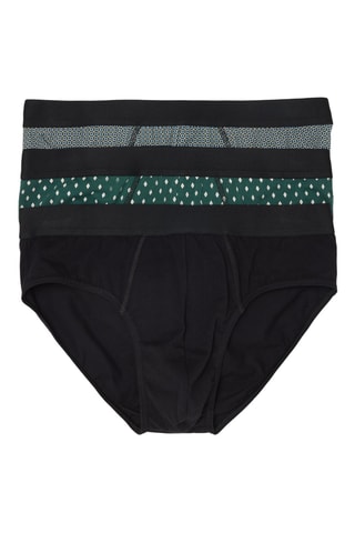 3 Biologisch Katoenen Slips - Zwart