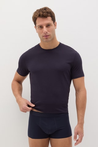 5 Biologisch Katoenen Boxers - Blauw en Wit