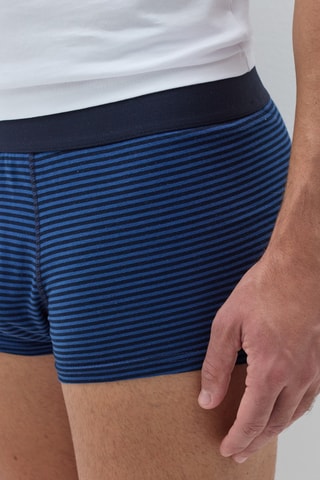 5 Biologisch Katoenen Boxers - Blauw en Wit