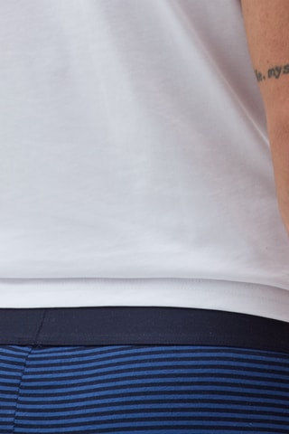 5 Biologisch Katoenen Boxers - Blauw en Wit