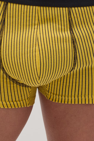5 Biologisch Katoenen Boxers - Geel en Zwart