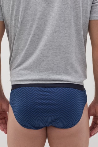 5 Biologisch Katoenen Slips - Blauw